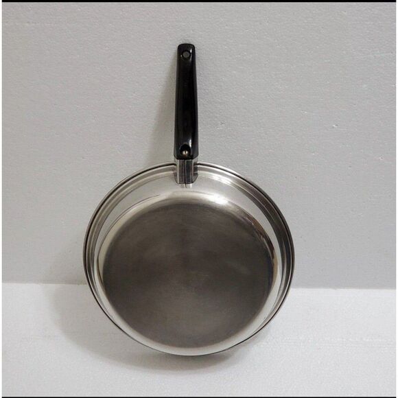 Vintage EKCO FLINT 10" Stainless Steel Skillet Frying Pan No Lid - Picture 8 of 9